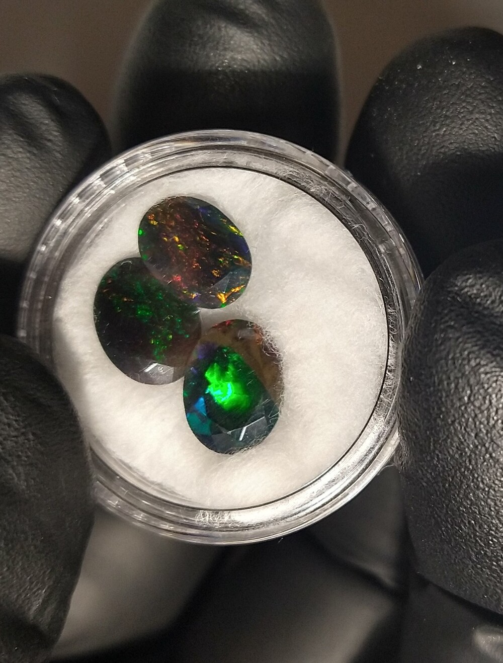 3.8 Carats Natural Smoked Black Opal Gemstones
